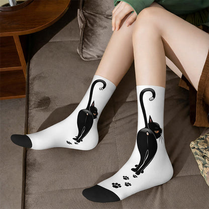 3D Cats Quarter Socks(3 Pairs) - image 2
