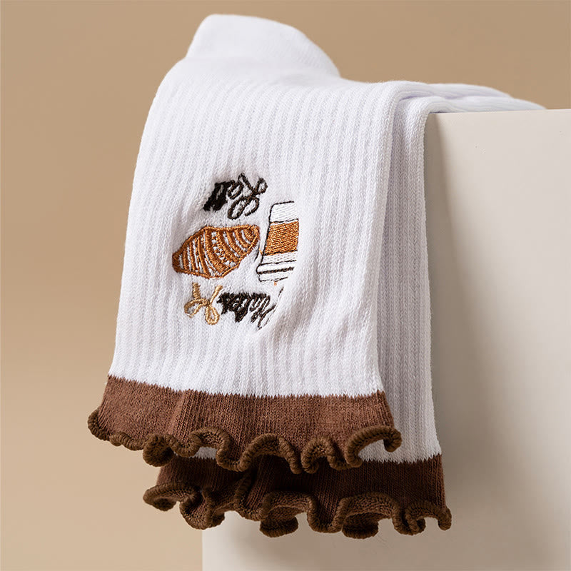 Cherry Coffee Yoga Socks(4 Pairs) - image 13