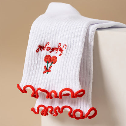 Cherry Coffee Yoga Socks(4 Pairs) - image 11