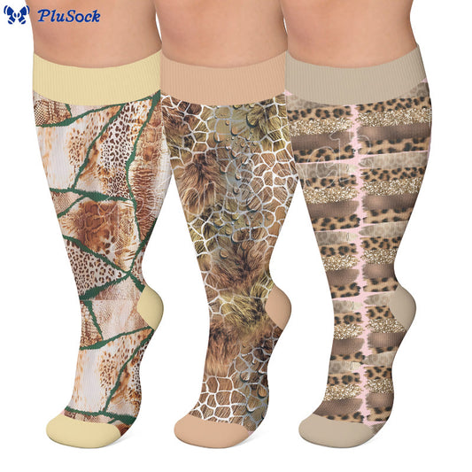Plus Size Textured Compression Socks - image 0