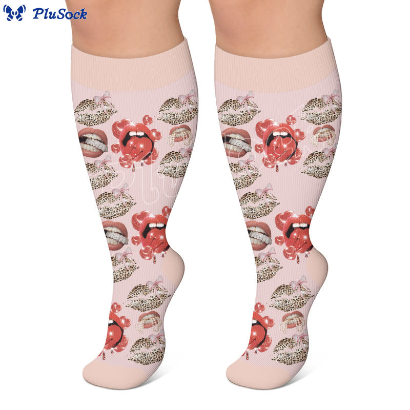 Plus Size Lip Compression Stockings - image 3