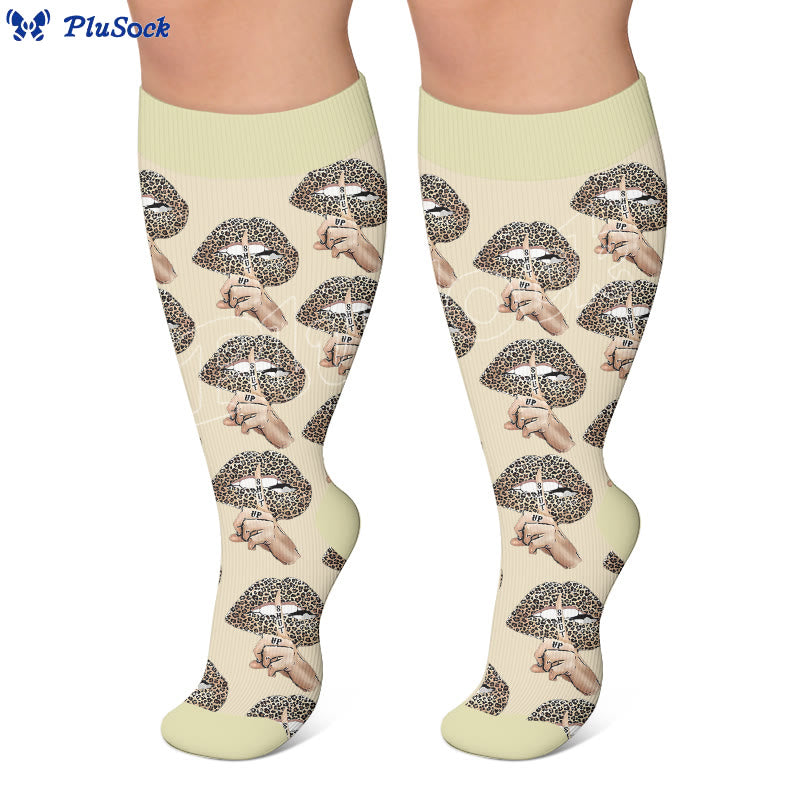 Plus Size Lip Compression Stockings - image 4