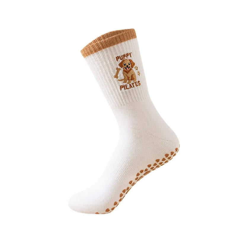 Puppy Coffee Grip Socks(3 Pairs) - image 3
