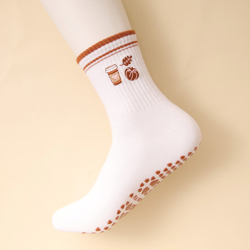 Plusoc Puppy Coffee Grip Socks(3 Pairs) - image 2