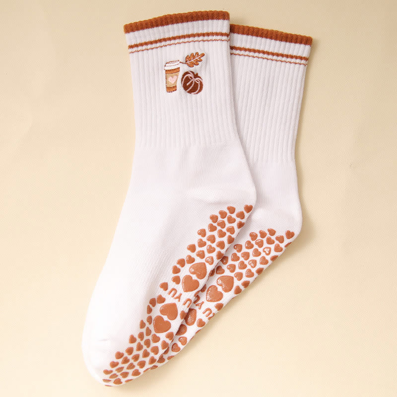 Plusoc Puppy Coffee Grip Socks(3 Pairs) - image 12
