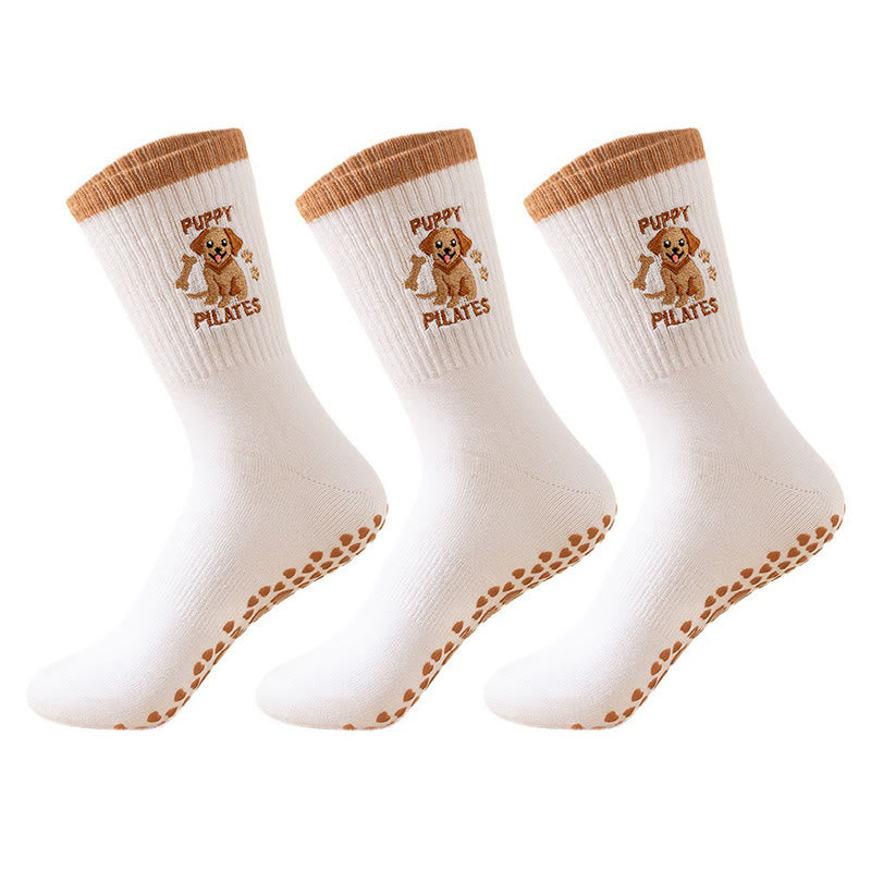 Puppy Coffee Grip Socks(3 Pairs) - image 7