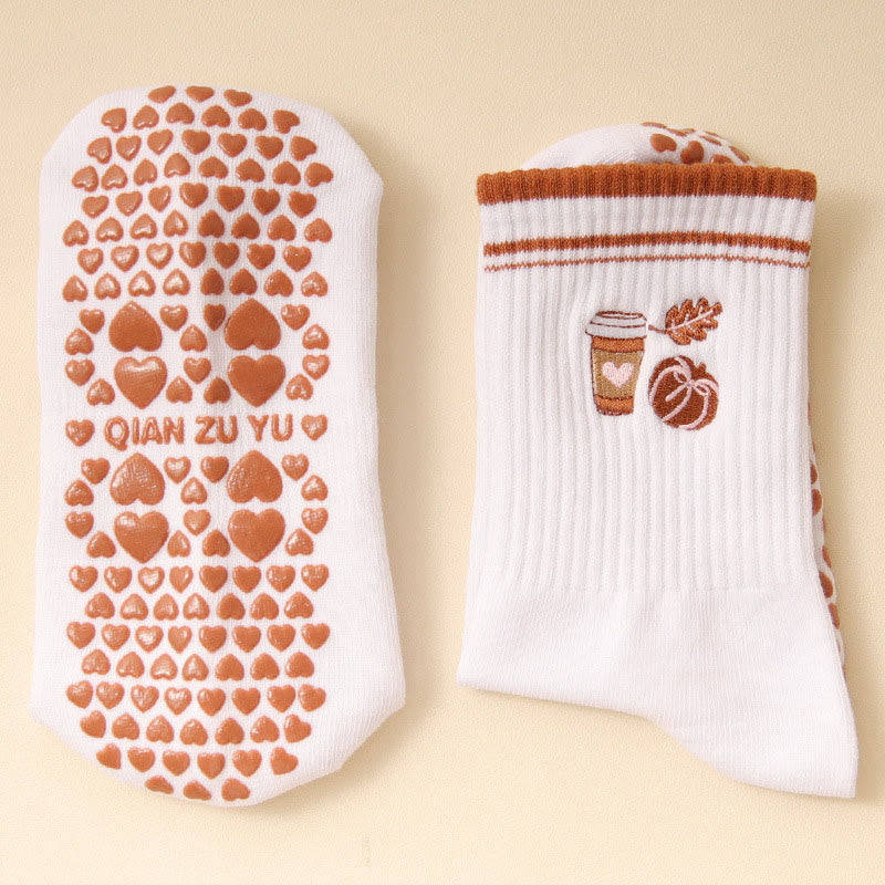 Plusoc Puppy Coffee Yoga Socks(3 Pairs) - image 6