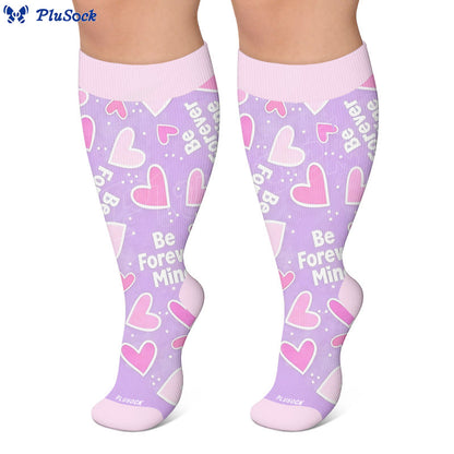 Plus Size Playful Heart Series Compression Socks - image 2
