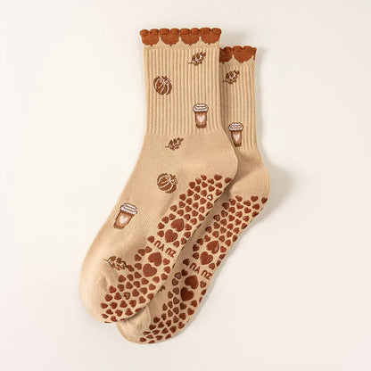 Plusoc Strawberries Coffee Cups Yoga Socks(2 Pairs) - image 7