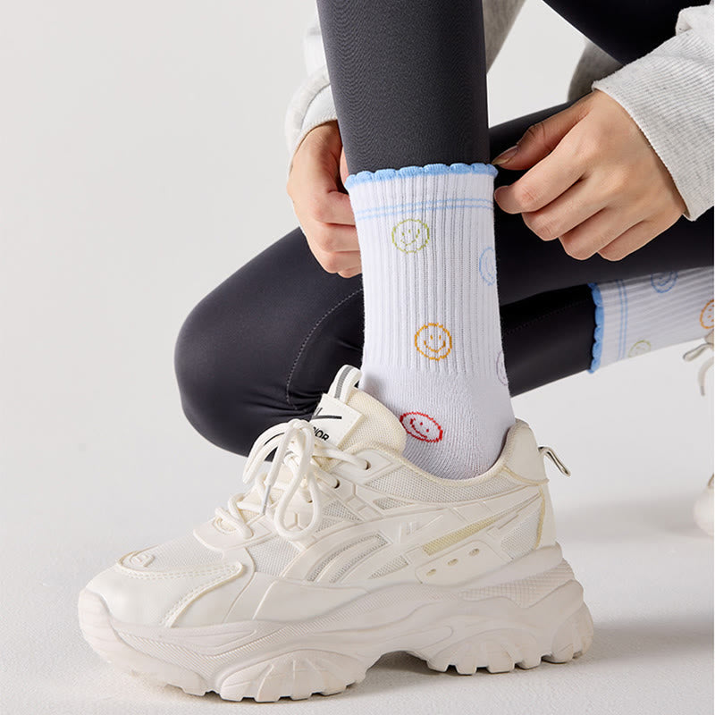 Flower Cherry Heart Yoga Socks(4 Pairs) - image 10