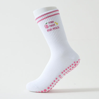 Pink Peach Grip Socks(3 Pairs) - image 5