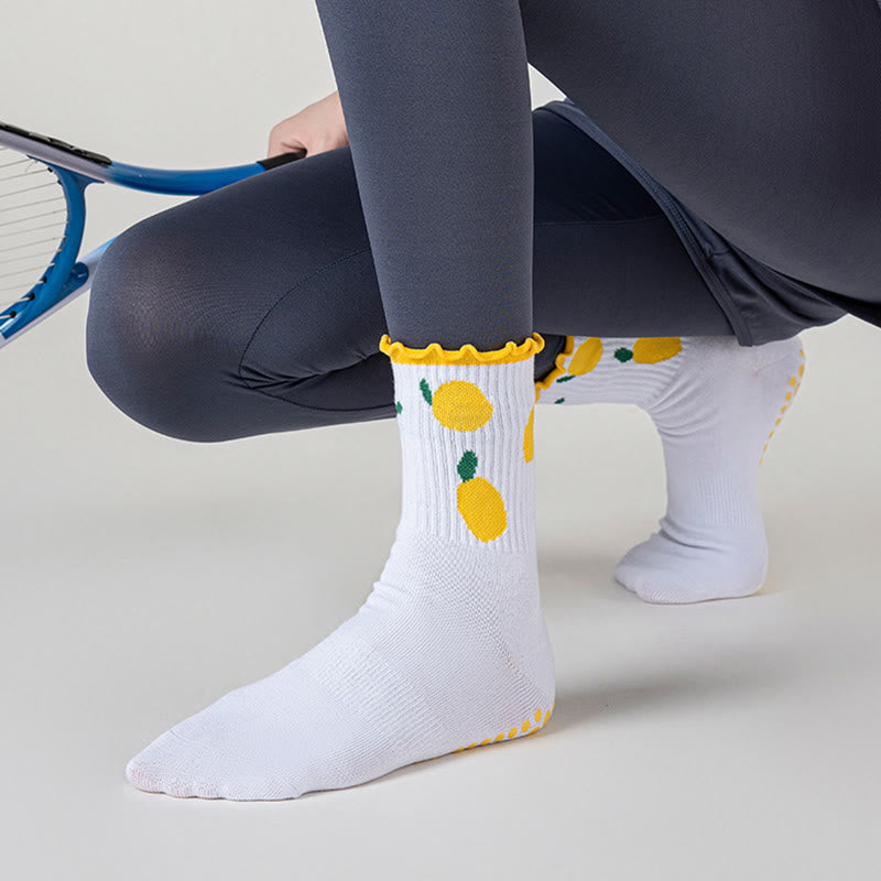 Cherry Lemon Yoga Socks(3 Pairs) - image 8