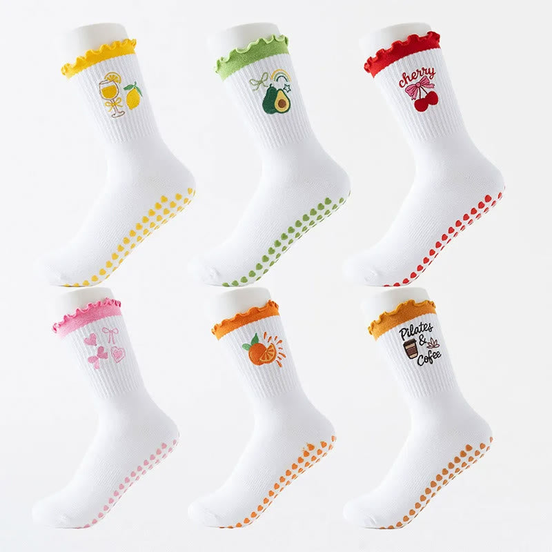 Fruit Series Yoga Socks(3 Pairs) - image 1