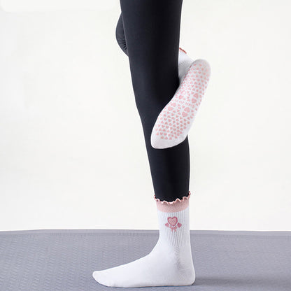 Strawberry Cherry Heart Yoga Socks(3 Pairs) - image 1