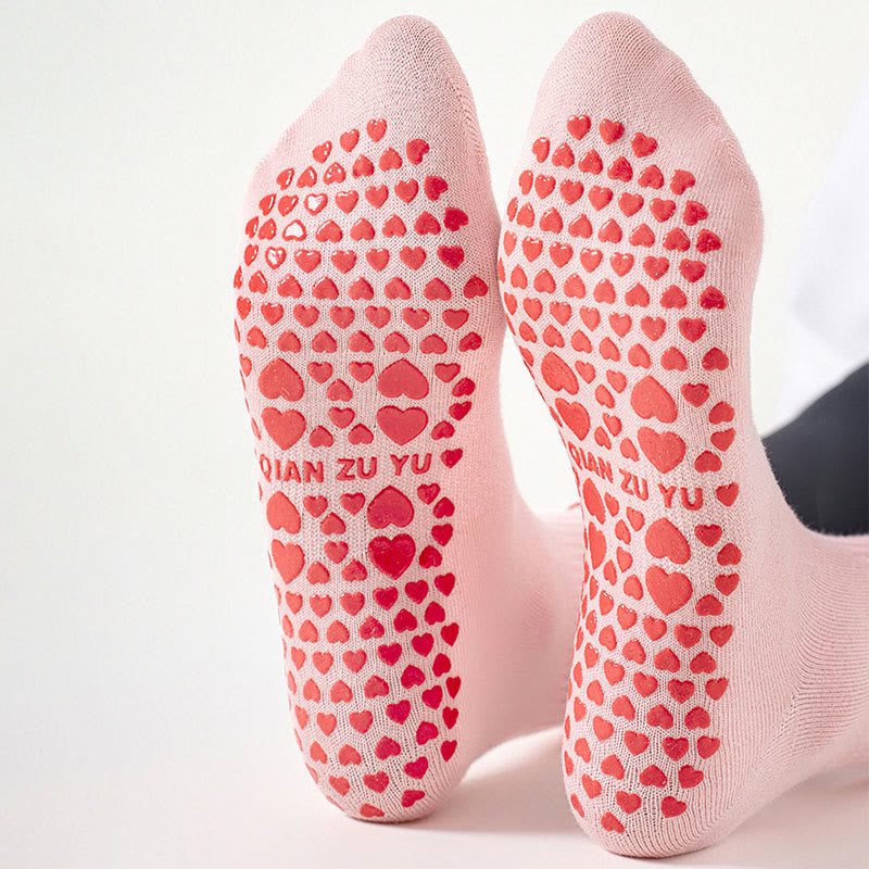 Strawberry Cherry Heart Grip Socks(3 Pairs) - image 11