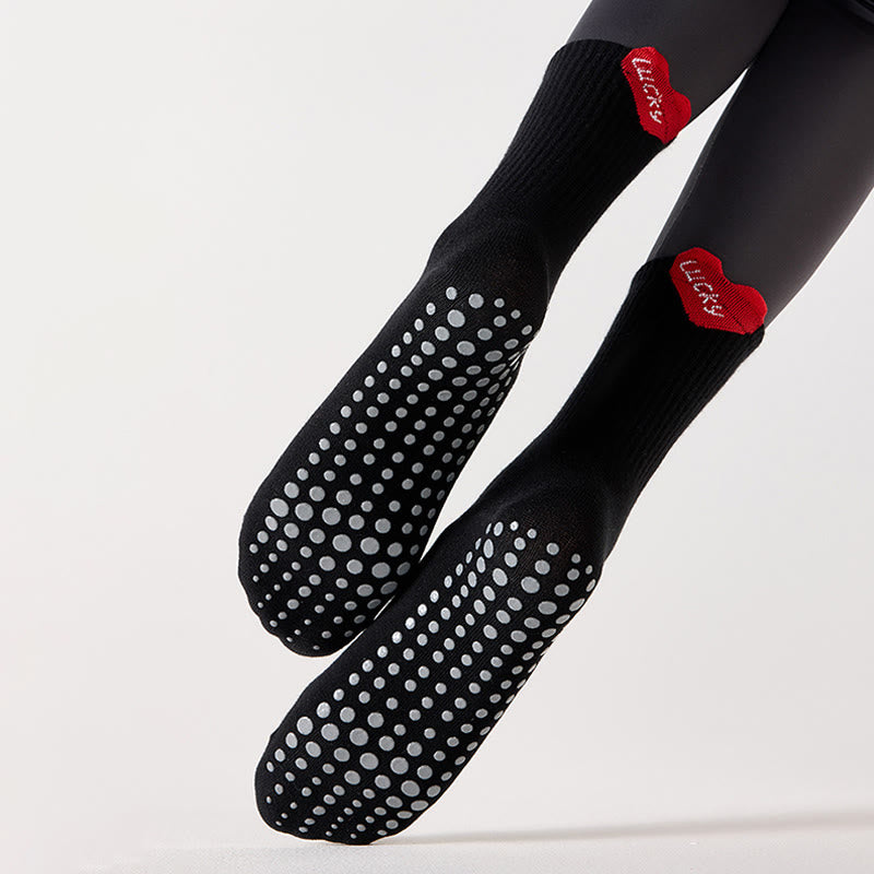 Lucky Heart Grip Socks(4 Pairs) - image 6