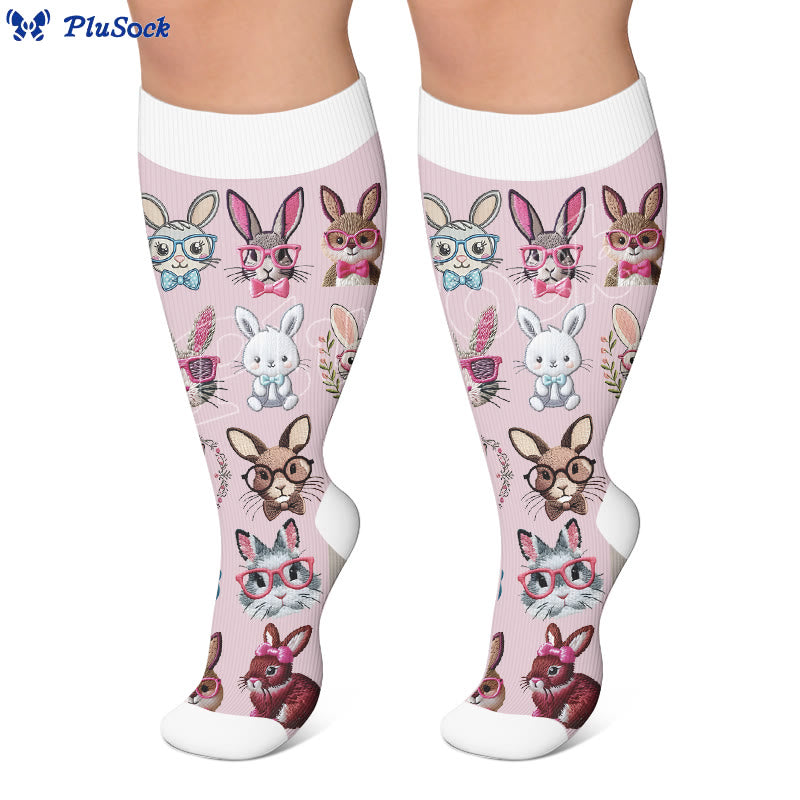Plus Size Pet Print Compression Socks - image 4