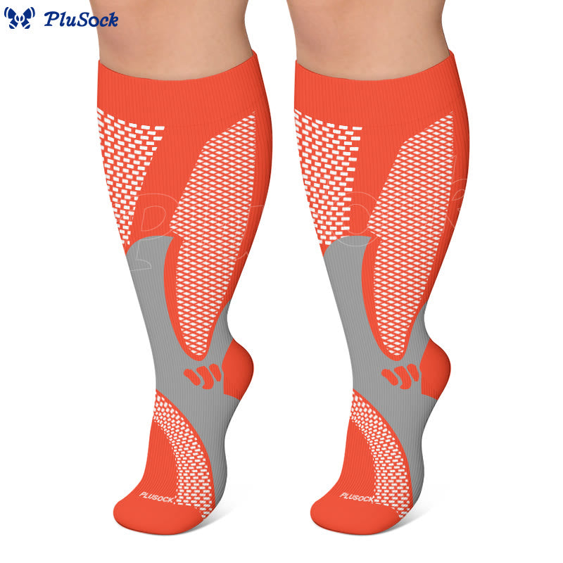 Plus Size Bright Sport Compression Socks - image 4