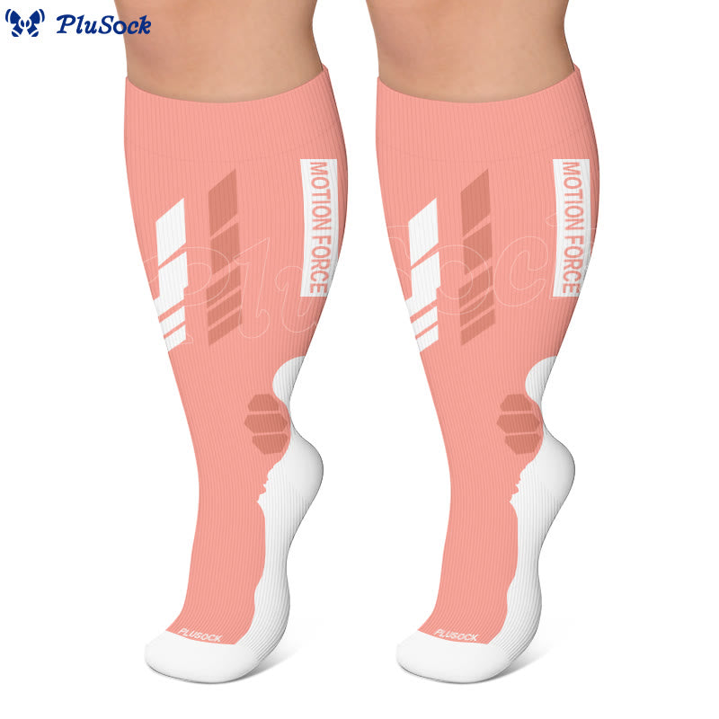 Plus Size Geometric Sport Compression Socks - image 4