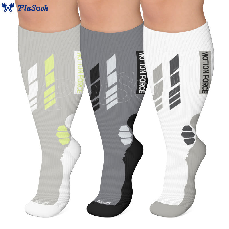 Plus Size Motion Force Compression Socks - image 0