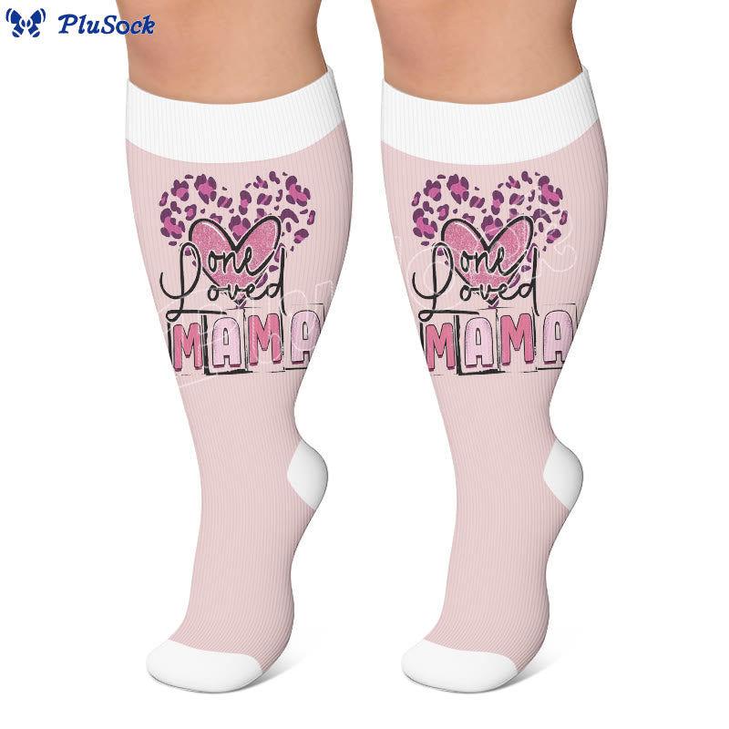 Plus Size Mother's Day Printed Compression Socks - image 3