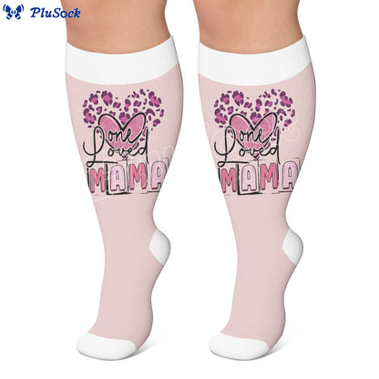 Plus Size Mother's Day Printed Compression Socks - image 3