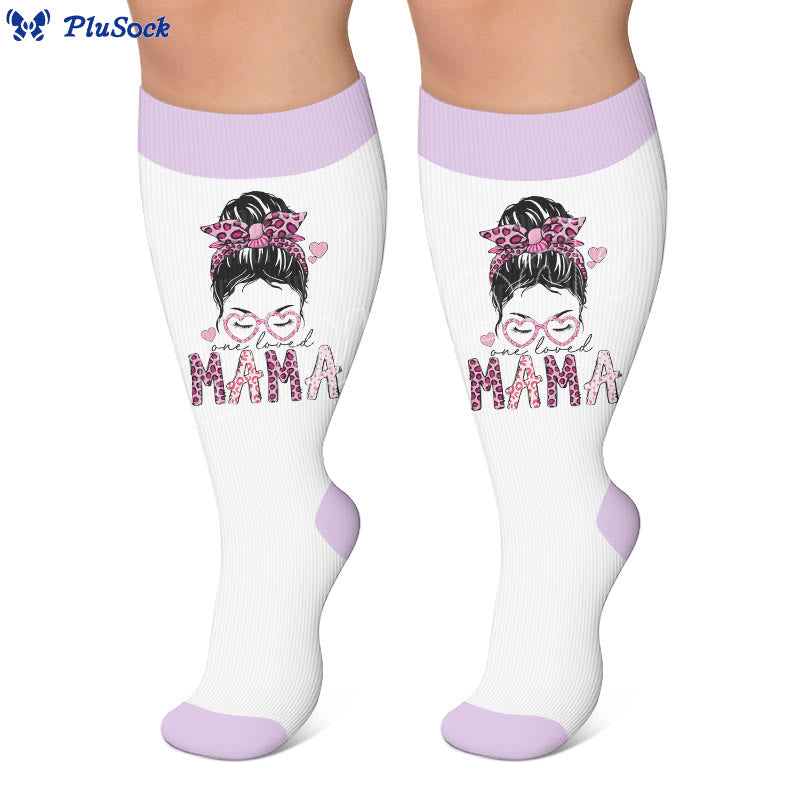 Plus Size Holiday Print Compression Socks - image 4