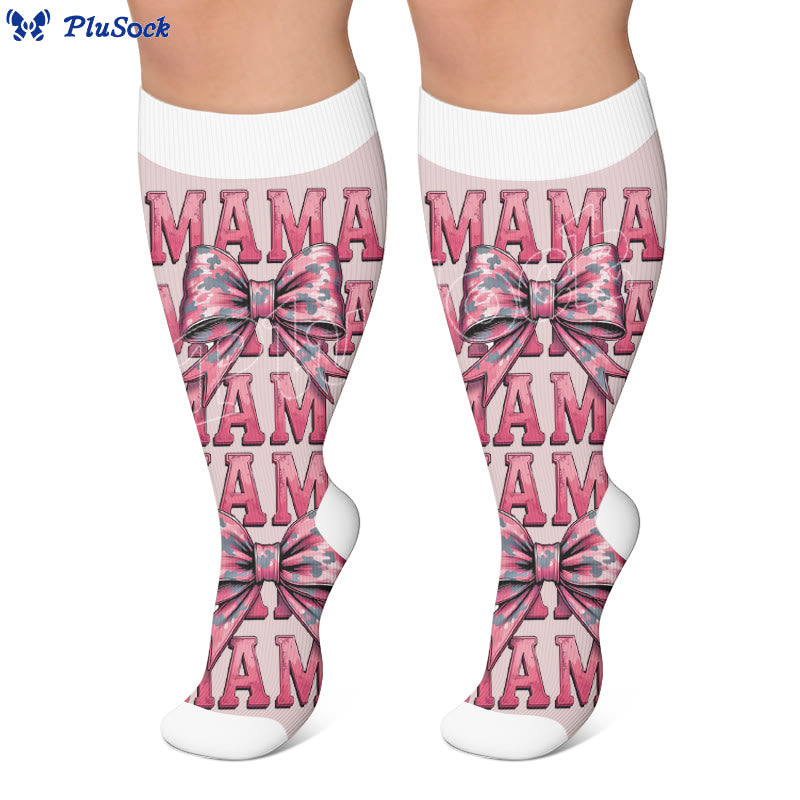 Plus Size Holiday Print Compression Socks - image 3