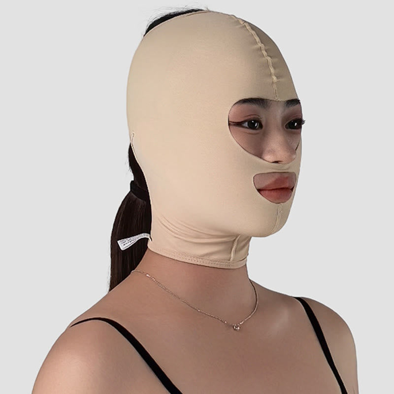 Post Surgery Facelift Velcro Face Mask - Nude - S - image 2