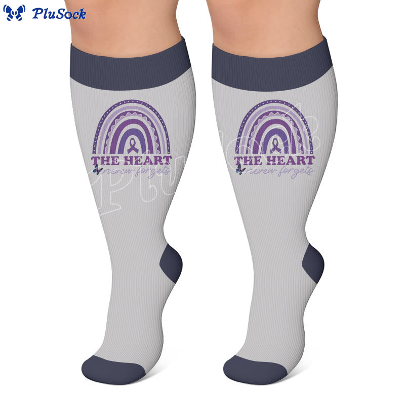 Plus Size Amnesia Print Compression Socks - image 3