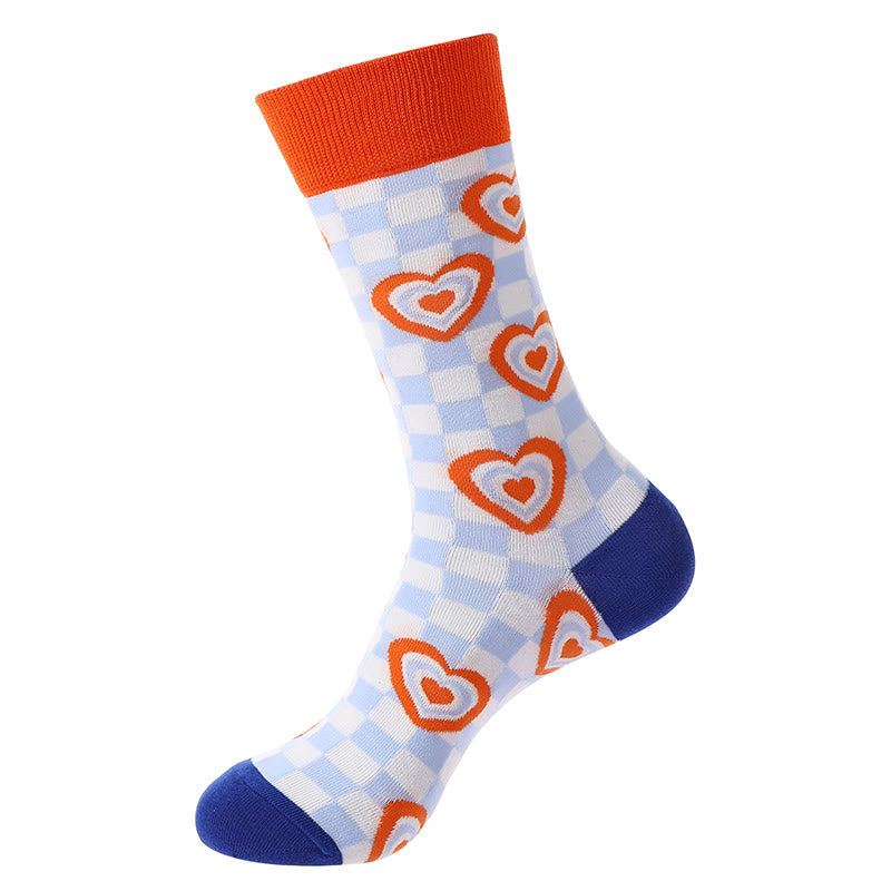 Love Heart Pattern Quarter Socks(5 Pairs) - image 5