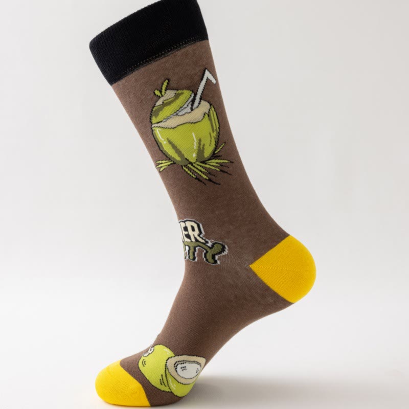 Tropical Fruits Quarter Socks(5 Pairs) - image 13