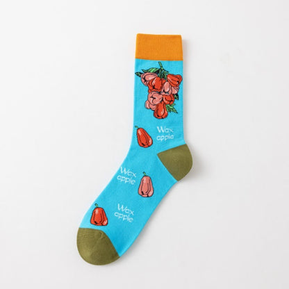 Tropical Fruits Quarter Socks(5 Pairs) - image 7