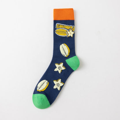 Tropical Fruits Quarter Socks(5 Pairs) - image 8