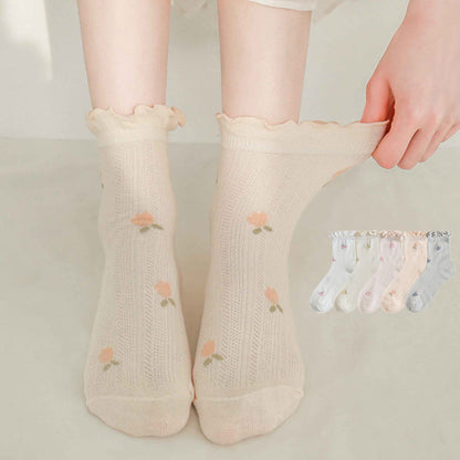 Lase Sleep Socks(5 Pairs) - Multicolor - EU 36-40(US 3-7) - image 0