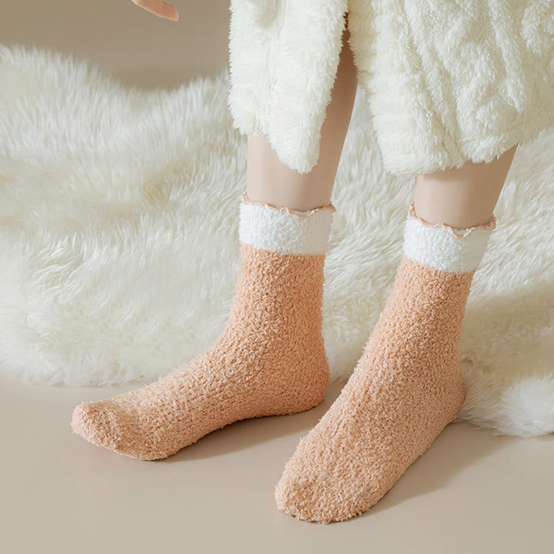 Coral Fleece Sleep Socks(7 Pairs) - image 10