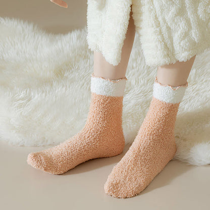 Coral Fleece Sleep Socks(7 Pairs) - image 10