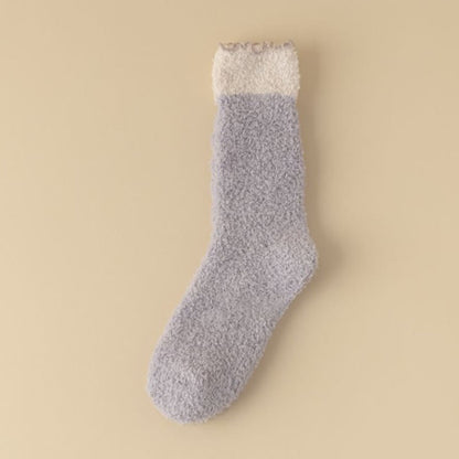 Coral Fleece Sleep Socks(7 Pairs) - Purple - EU 36-40(US 3-7) - image 14