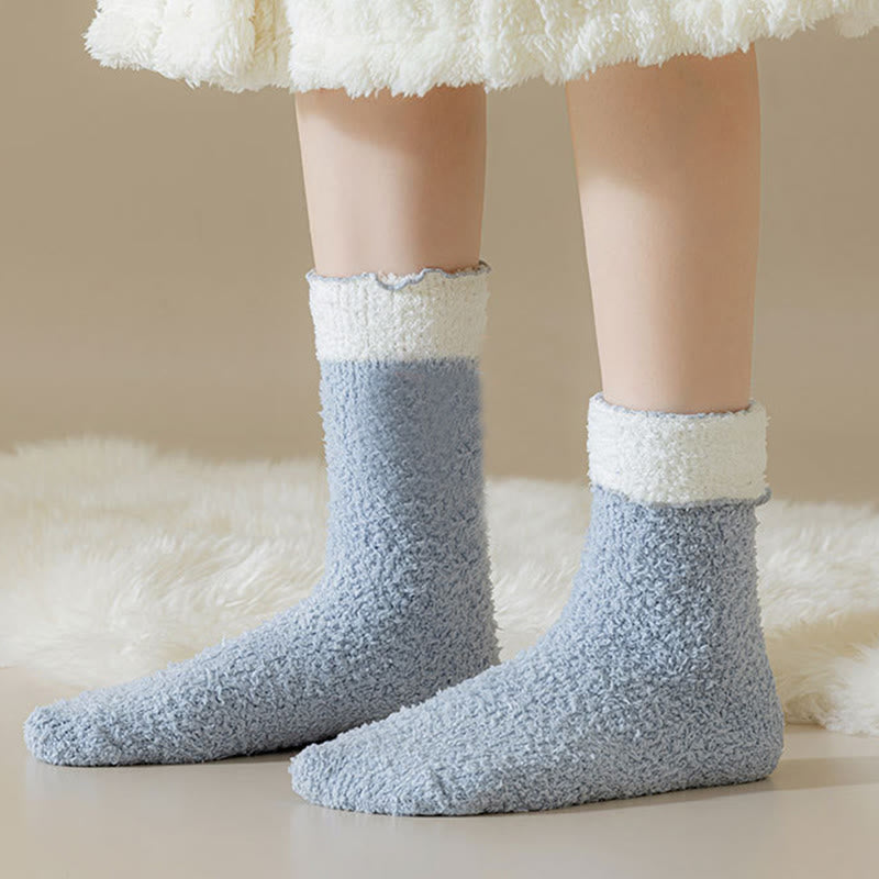 Coral Fleece Sleep Socks(7 Pairs) - image 4