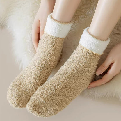 Coral Fleece Sleep Socks(7 Pairs) - image 1