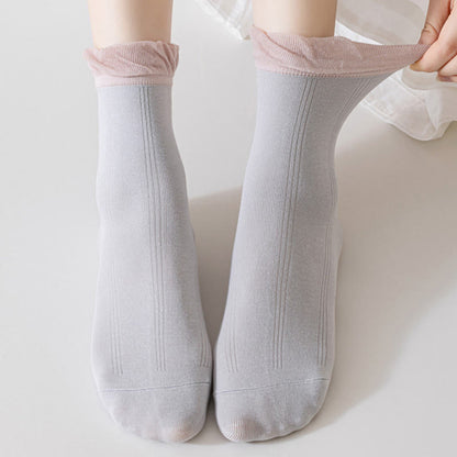 Gray Sleep Socks(5 Pairs) - image 1