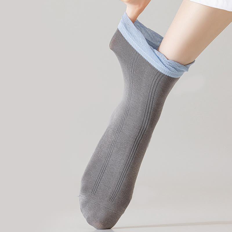 Gray Sleep Socks(5 Pairs) - image 4