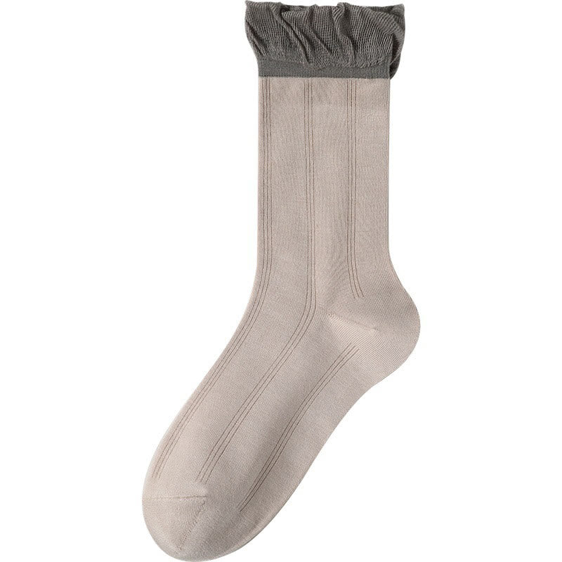 Gray Sleep Socks(5 Pairs) - Nude - EU 36-40(US 3-7) - image 12