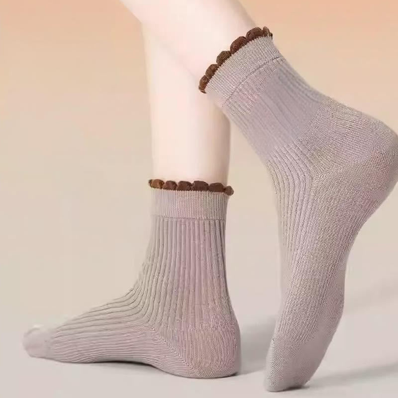 Thickened Mulberry Silk Sleep Socks(3 Pairs) - image 4