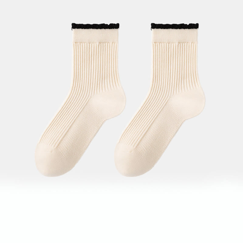 Thickened Mulberry Silk Sleep Socks(3 Pairs) - Apricot - EU 36-40(US 3-7) - image 13