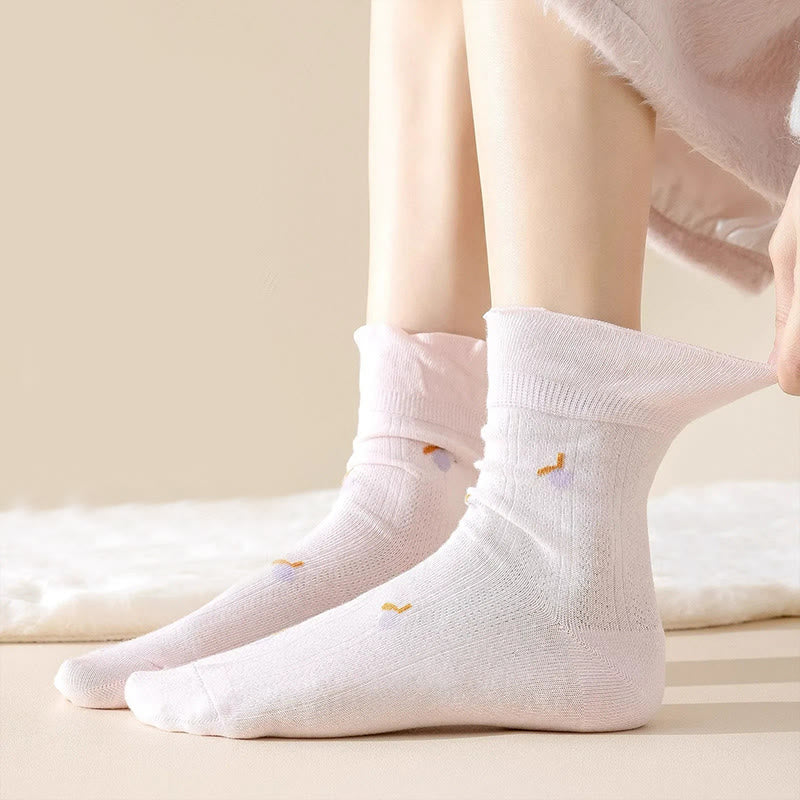Spring Pure Cotton Sleep Socks(6 Pairs) - image 2