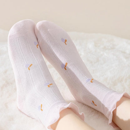 Spring Pure Cotton Sleep Socks(6 Pairs) - image 5