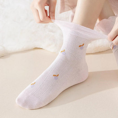 Spring Pure Cotton Sleep Socks(6 Pairs) - image 4