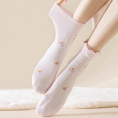 Spring Pure Cotton Sleep Socks(6 Pairs) - image 3