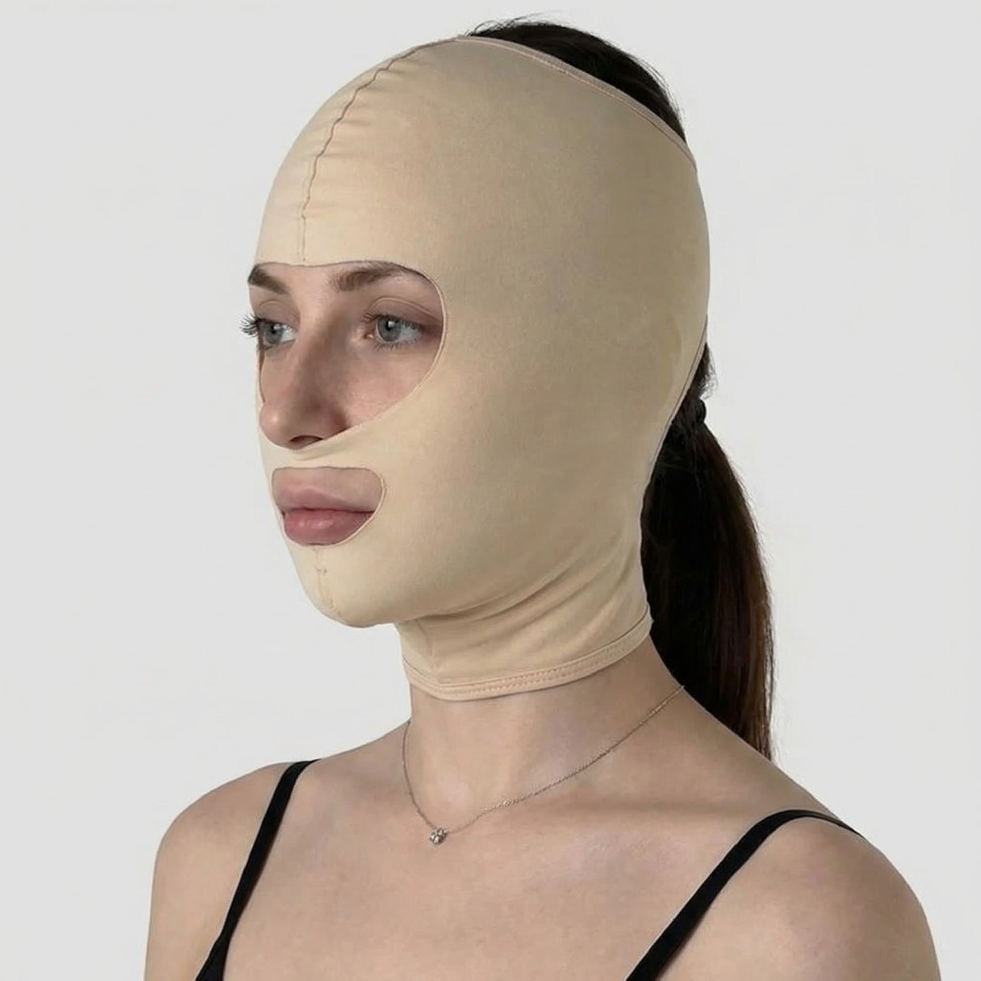 Post Surgery Facelift Velcro Face Mask - image 1
